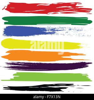 Traits d'aquarelle colorée, Vector illustration Illustration de Vecteur