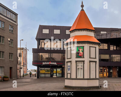 Boutique de souvenirs dans le centre de Reykjavik en Islande Banque D'Images