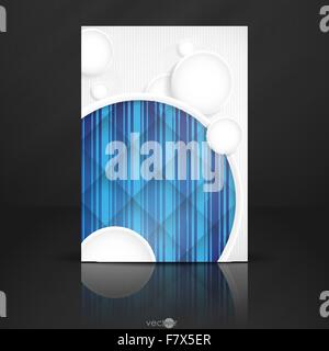 Résumé fond blanc avec des cercles de papier Illustration de Vecteur