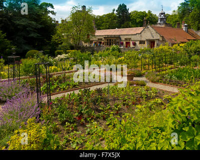 Le potager à l'hôtel de Thornbridge une maison de campagne près de Great Longstone Derbyshire Dales England UK Peak District Banque D'Images