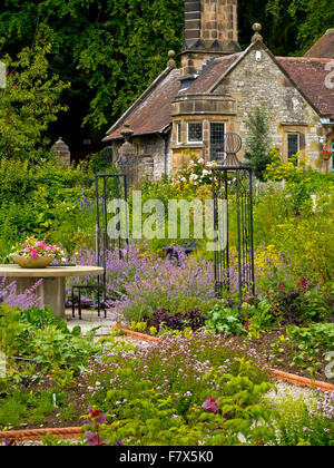 Le potager à l'hôtel de Thornbridge une maison de campagne près de Great Longstone Derbyshire Dales England UK Peak District Banque D'Images