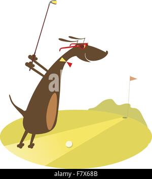 Bonne journée pour jouer au golf Illustration de Vecteur