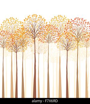 arbres d’automne Illustration de Vecteur