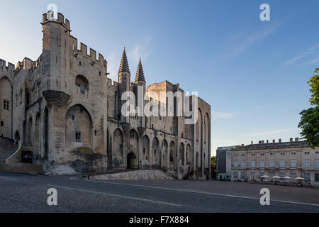 Palais des Papes à Avignon, Provence, France. Banque D'Images