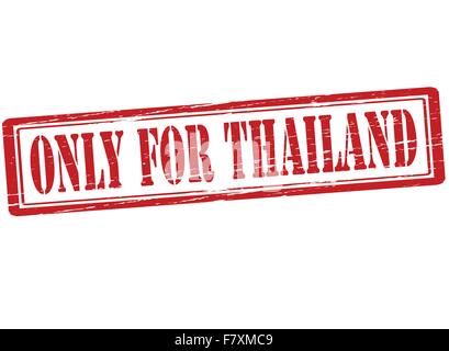 Seulement pour la Thaïlande Illustration de Vecteur