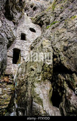 Culver trou un pigeonnier historique construit en falaises près de Port Eynon sur la péninsule de Gower, dans le sud du Pays de Galles UK Banque D'Images