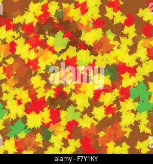 Les feuilles d'automne Background Illustration de Vecteur