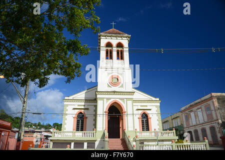 Église de San Juan Bautista situé à Maricao, Puerto Rico. L'île des Caraïbes. USA territoire. Banque D'Images