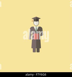 Icône de graduation Illustration de Vecteur