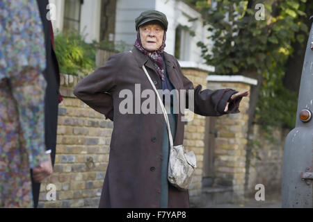 La dame DANS LA VAN 2015 BBC Films/TriStar Productions film avec Maggie Smith Banque D'Images