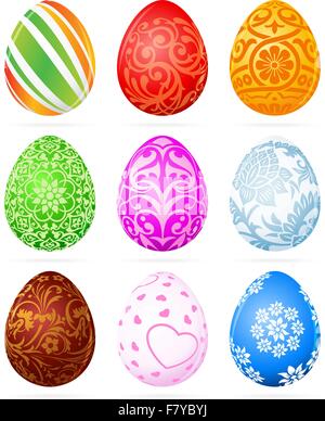 Oeufs de Pâques Illustration de Vecteur