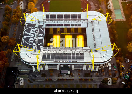 Parc Signal Iduna Westfalenstadion, Bundesliga stade du football club Borussia Dortmund BVB, O9, Dortmund, Ruhr Banque D'Images