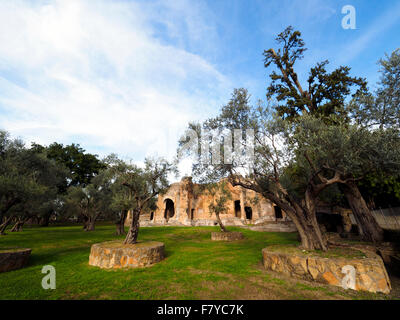 Ruines de la Villa d'Hadrien ( ) près de Villa Adriana Tivoli - Rome, Italie Banque D'Images