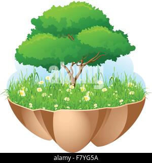 Arbre vert Illustration de Vecteur