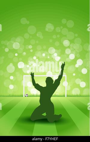 Arrière-plan de soccer Illustration de Vecteur