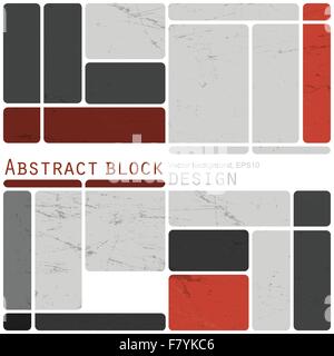 Résumé fond rétro conception de blocs colorés, Vector Illustration de Vecteur
