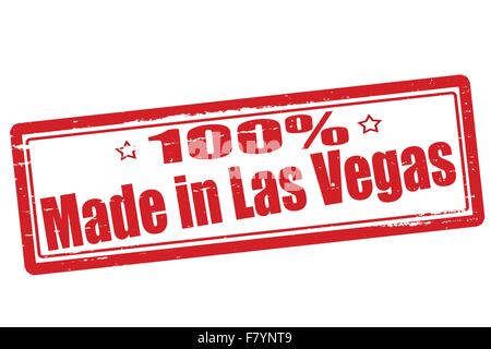 Cent pour cent made in Las Vegas Illustration de Vecteur