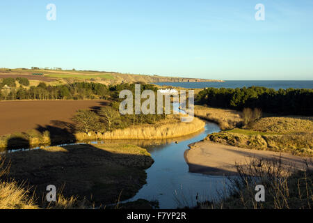 Vue sur la baie de lunan Banque D'Images