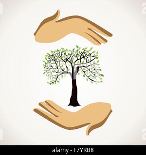 Save tree concept stock vector Illustration de Vecteur