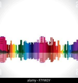 Abstract colorful city stock vector Illustration de Vecteur