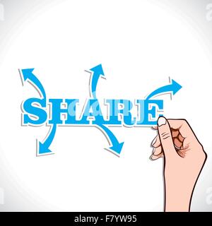 Partager toute chose dans world stock vector Illustration de Vecteur