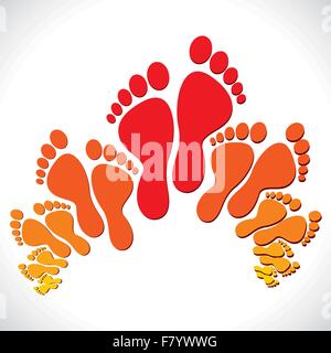 pied de fond Illustration de Vecteur