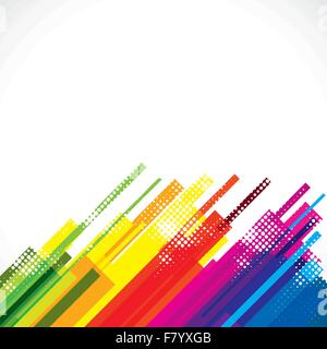 Résumé Contexte La bande de couleur Illustration de Vecteur