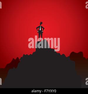 Des entrepreneurs ayant réussi sur top stock vector Illustration de Vecteur