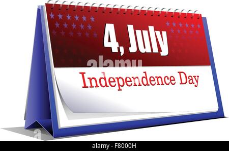 4 juillet Jour de l'indépendance des États-Unis d'Amérique. 24 Illustration de Vecteur