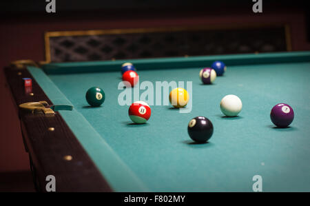 Boules de billard Banque D'Images