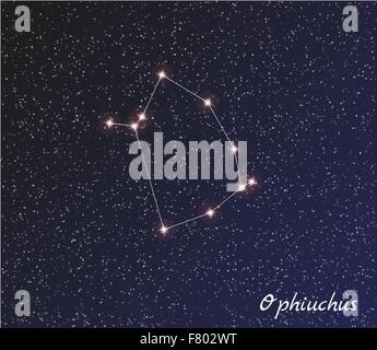 Constellation ophiuchus Illustration de Vecteur