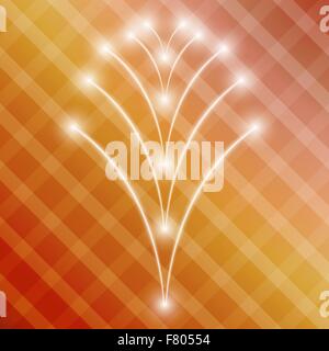 Background avec des carrés et des étoiles brillantes Illustration de Vecteur