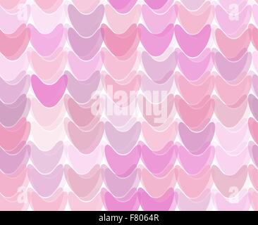 Modèle transparent avec des coeurs déformés ou bains à remous Illustration de Vecteur