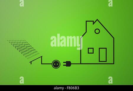 L'électricité écologique Illustration de Vecteur