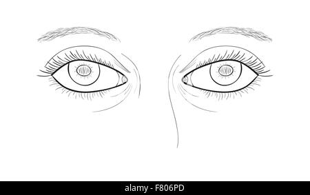 yeux de femme Illustration de Vecteur