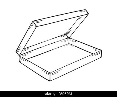 boîte de papier vide Illustration de Vecteur