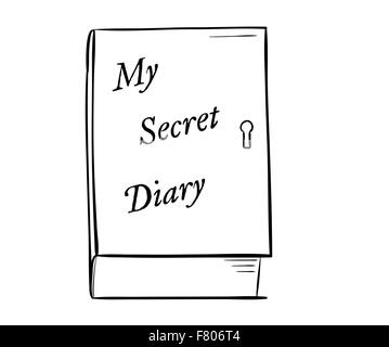 Journal intime Illustration de Vecteur