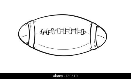 ballon de rugby Illustration de Vecteur