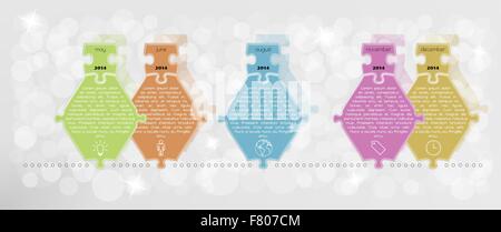 Infographie vecteur puzzle Illustration de Vecteur