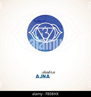 Chakra couleur design aquarelle Illustration de Vecteur