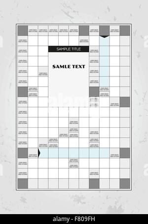 Vecteur de mots croisés Illustration de Vecteur