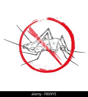 arrêter les moustiques Illustration de Vecteur