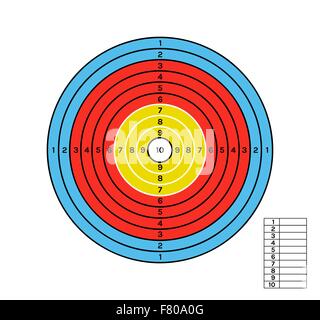 cible de couleur Illustration de Vecteur