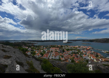 Vue sur Västra Götalands län, Stenungsund, Suède Banque D'Images