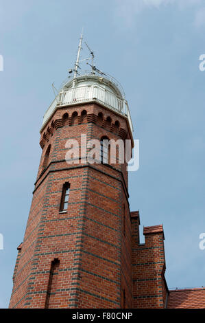 Phare de Ustka, Poméranie, Pologne Banque D'Images