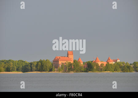 Château de l'île de Trakai, Lituanie trakai, Banque D'Images