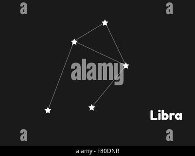 Constellation de la balance Illustration de Vecteur