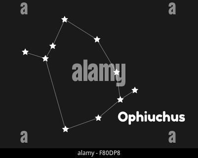 Constellation ophiuchus Illustration de Vecteur