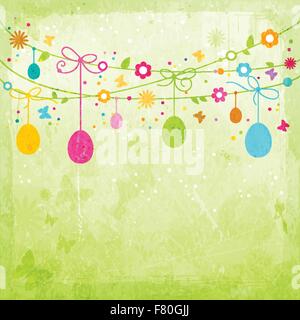 Joyeuses Pâques coloré design Illustration de Vecteur