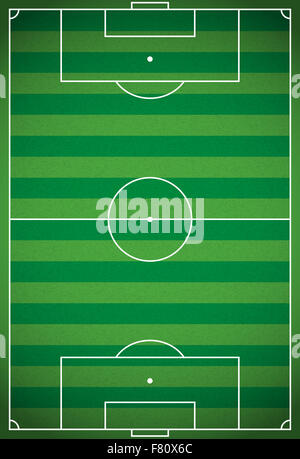 Une verticale de l'herbe réaliste texturé de football - terrain de soccer. Banque D'Images